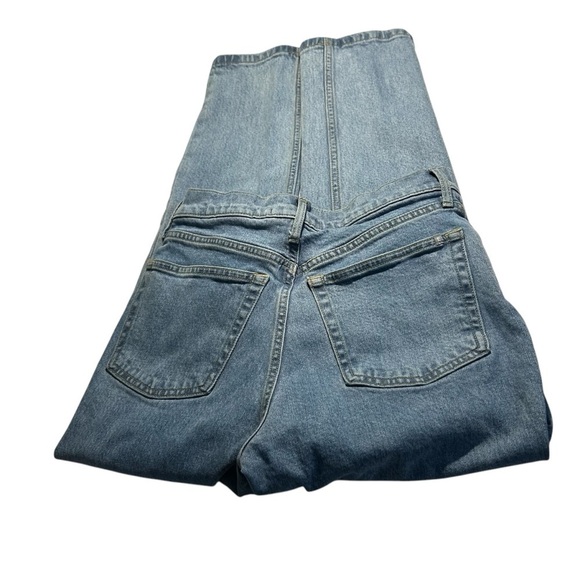 Everlane Med Wash High Waisted Cheeky Cropped Jeans Sz 24 - Picture 6 of 11